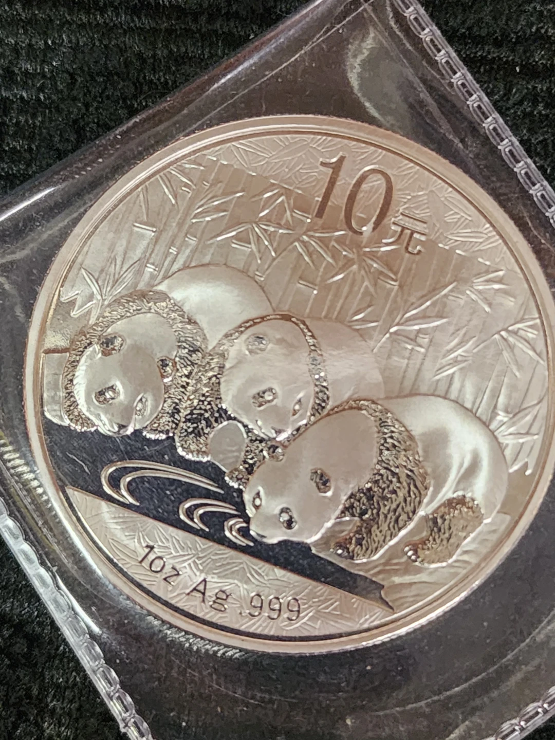 2013 Chinese Panda 10 Yuan Silver Coin - photo 2