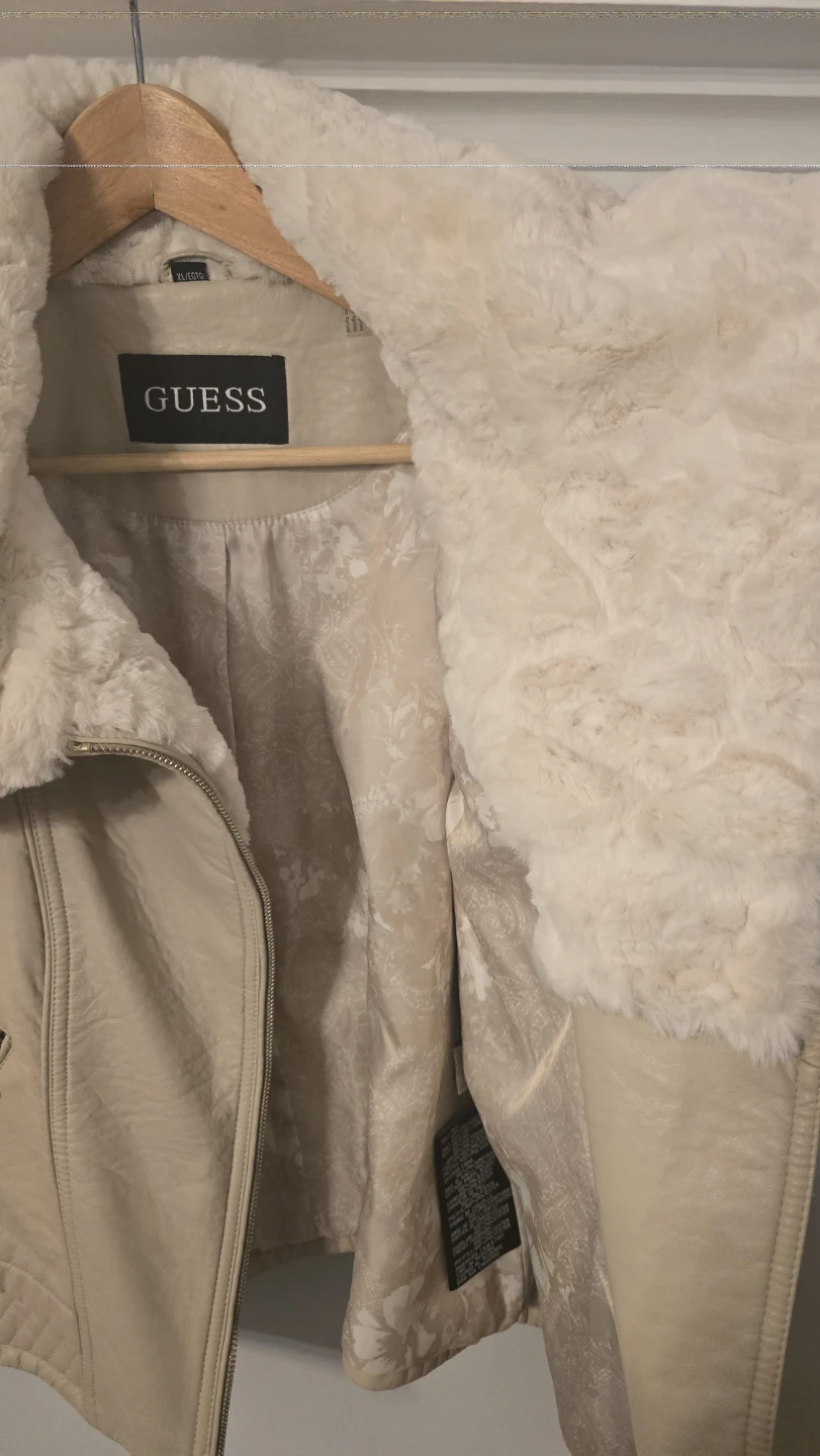 Guess Faux Leather Jacket with Fur Collar - photo 5