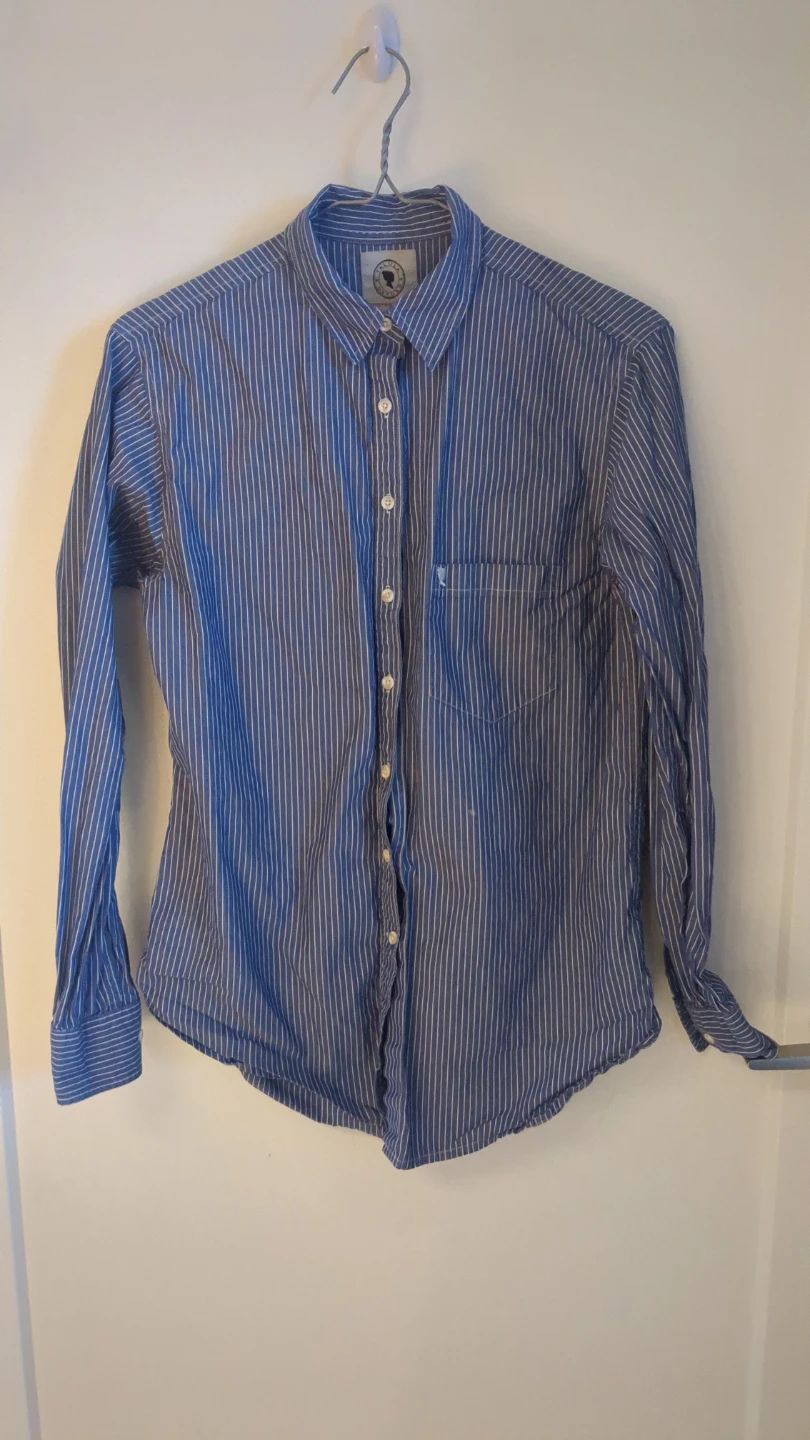 Talula Oxford Striped Boyfriend Fit Shirt XS