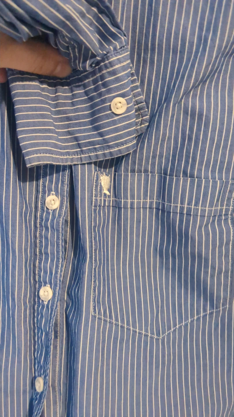Talula Oxford Striped Boyfriend Fit Shirt XS - photo 3