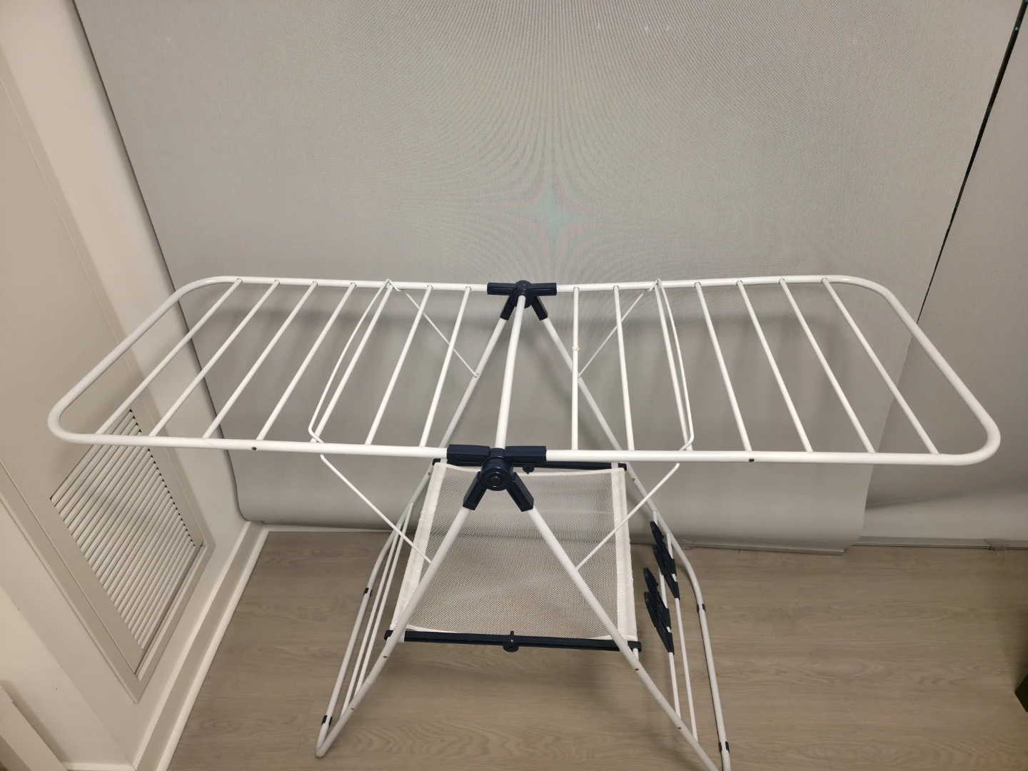 Folding Clothes Drying Rack - White - photo 2