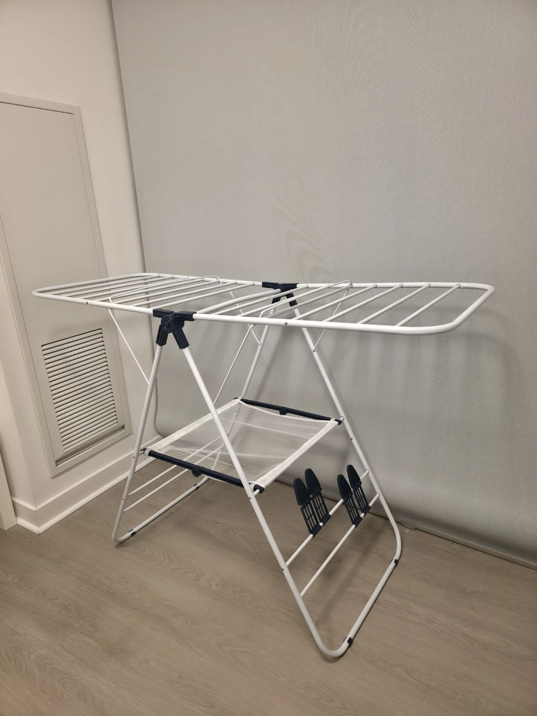 Folding Clothes Drying Rack - White - photo 3