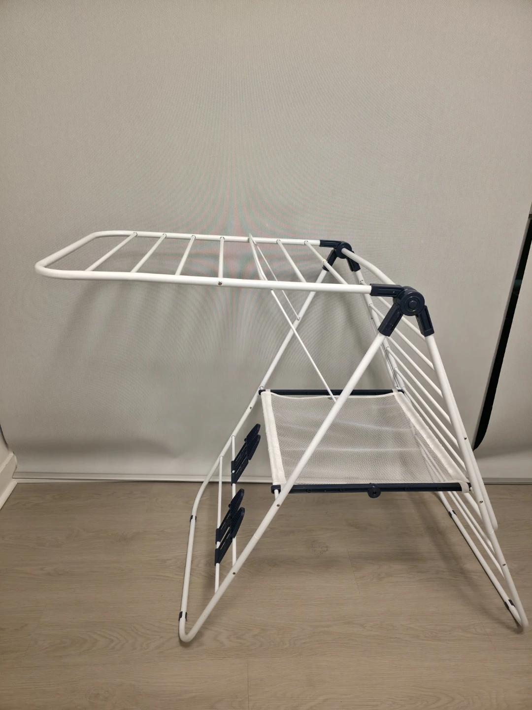 Folding Clothes Drying Rack - White - photo 5