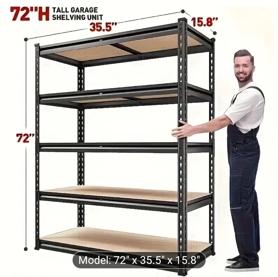 72" Tall Garage Shelving Unit