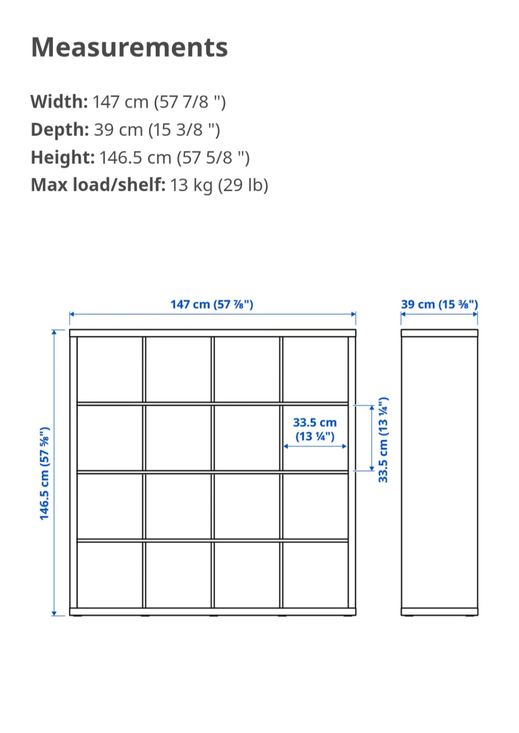 IKEA Kallax Shelf Unit - Black-Brown - photo 2
