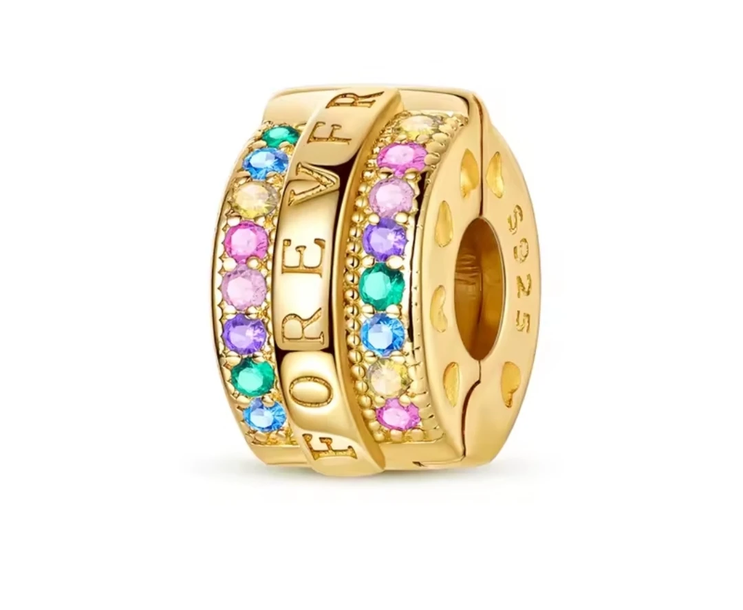 Forever Love S925 Gold Charm