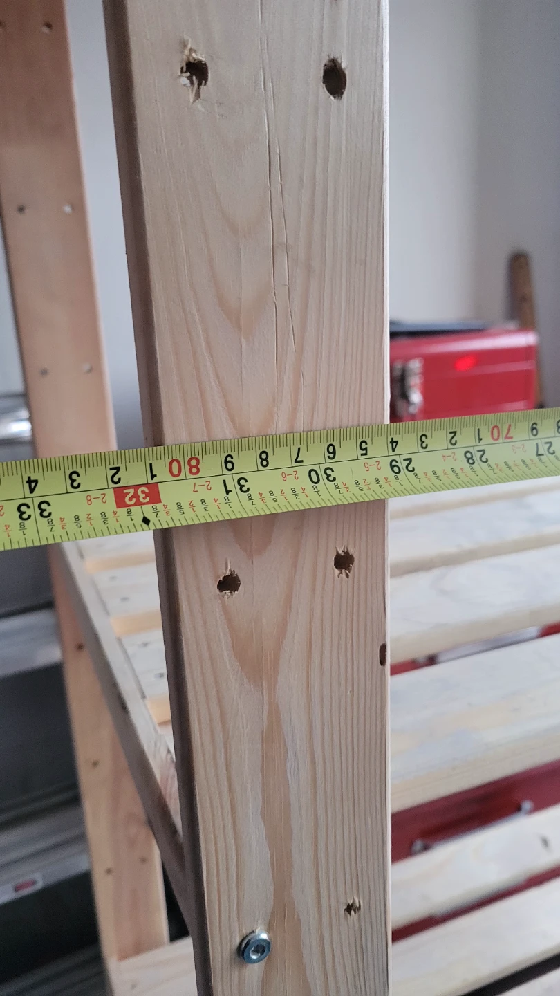 Wooden Shelf Unit - 78, 50, 171 cm - photo 4