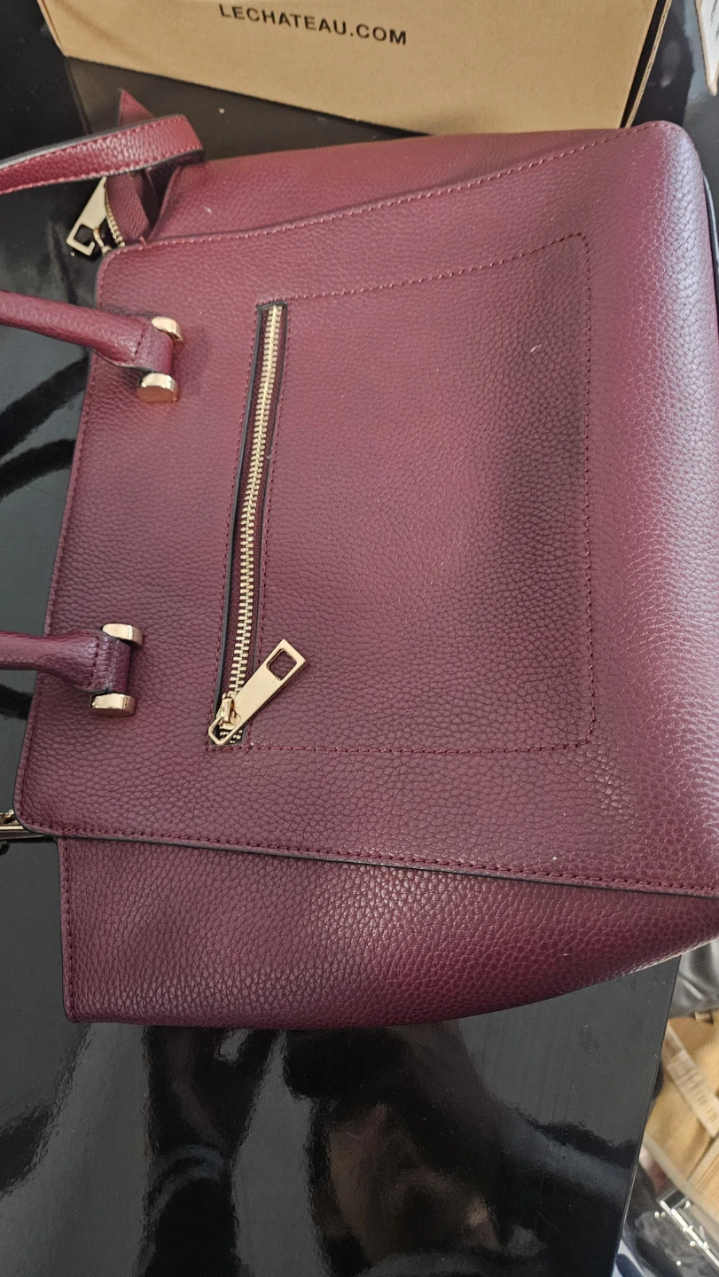 Le Chateau Burgundy Handbag - photo 2