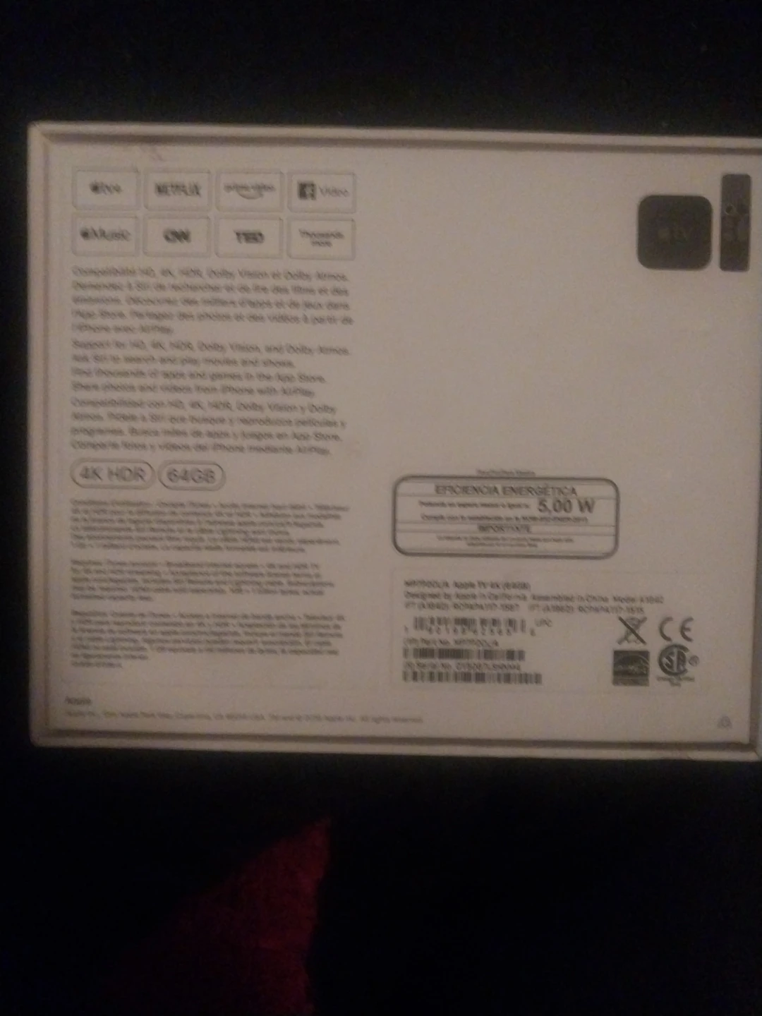 Apple TV A 1469 3rd Gen 1080p 64GB Streaming Media Player - photo 2