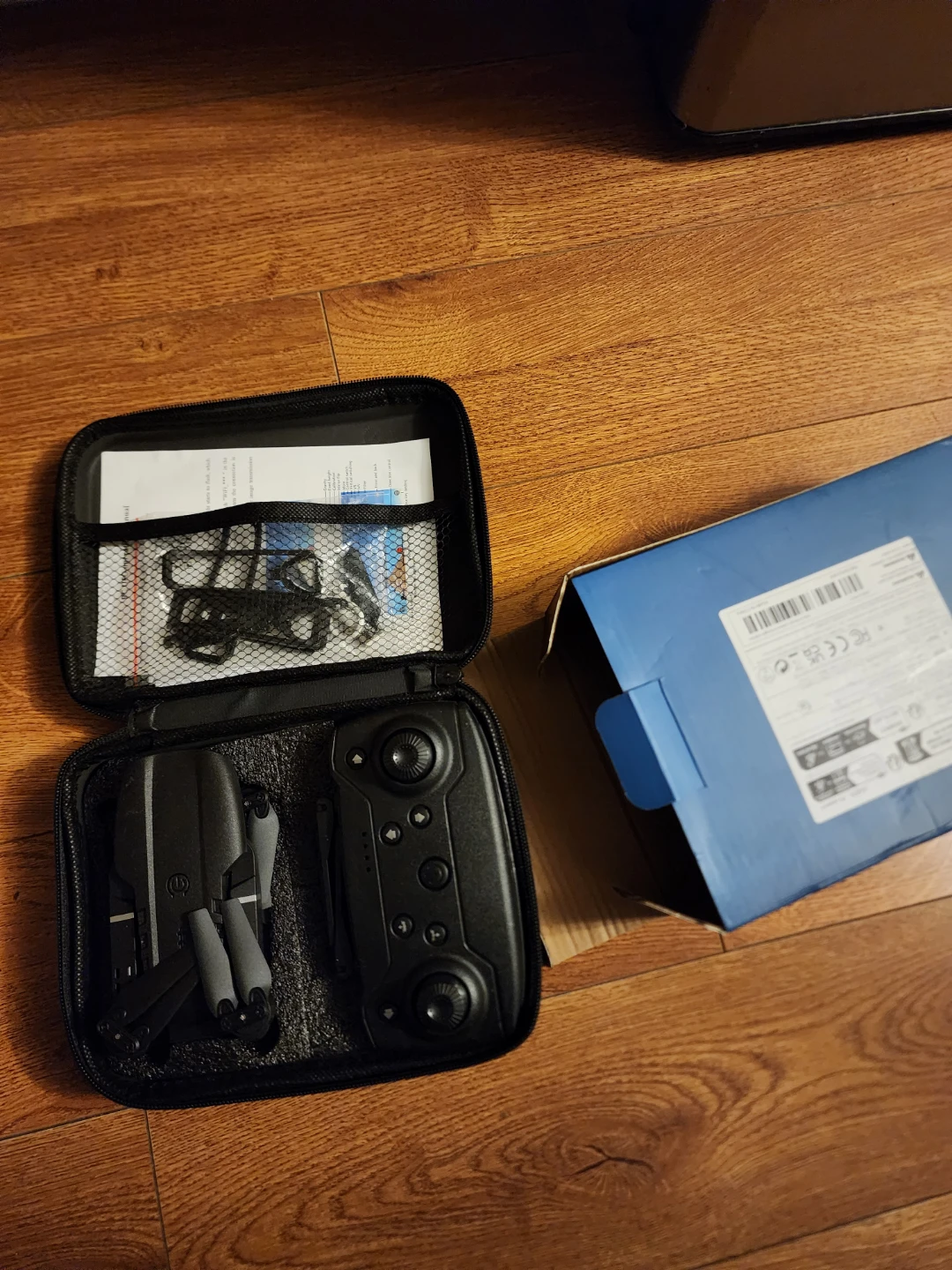 Black Foldable Drone with Remote and Case - photo 3