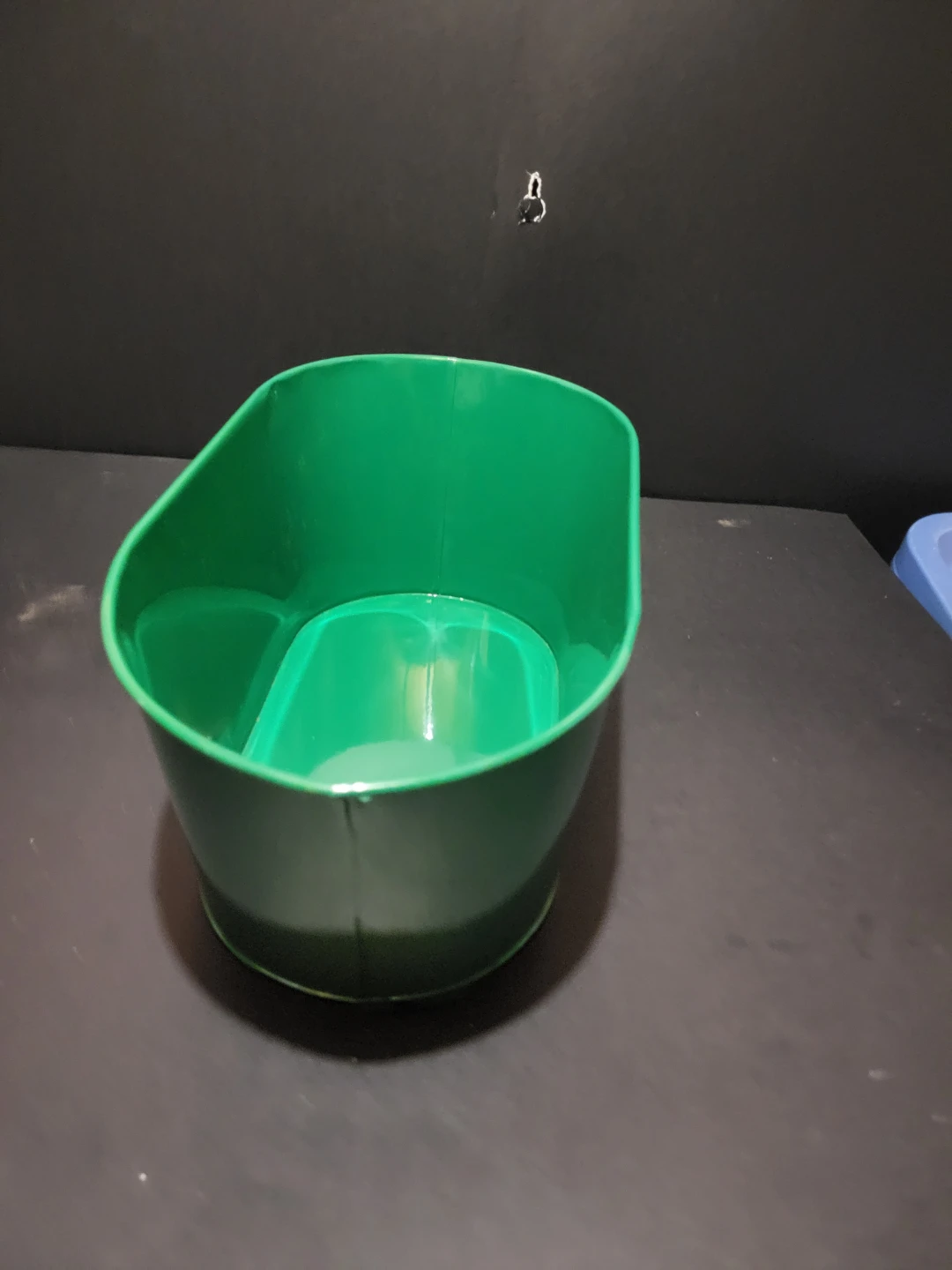 Green Metal Oval Tub - 14" x 7" - photo 3
