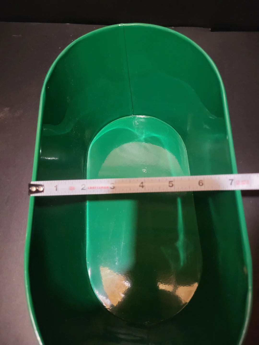 Green Metal Oval Tub - 14" x 7" - photo 4