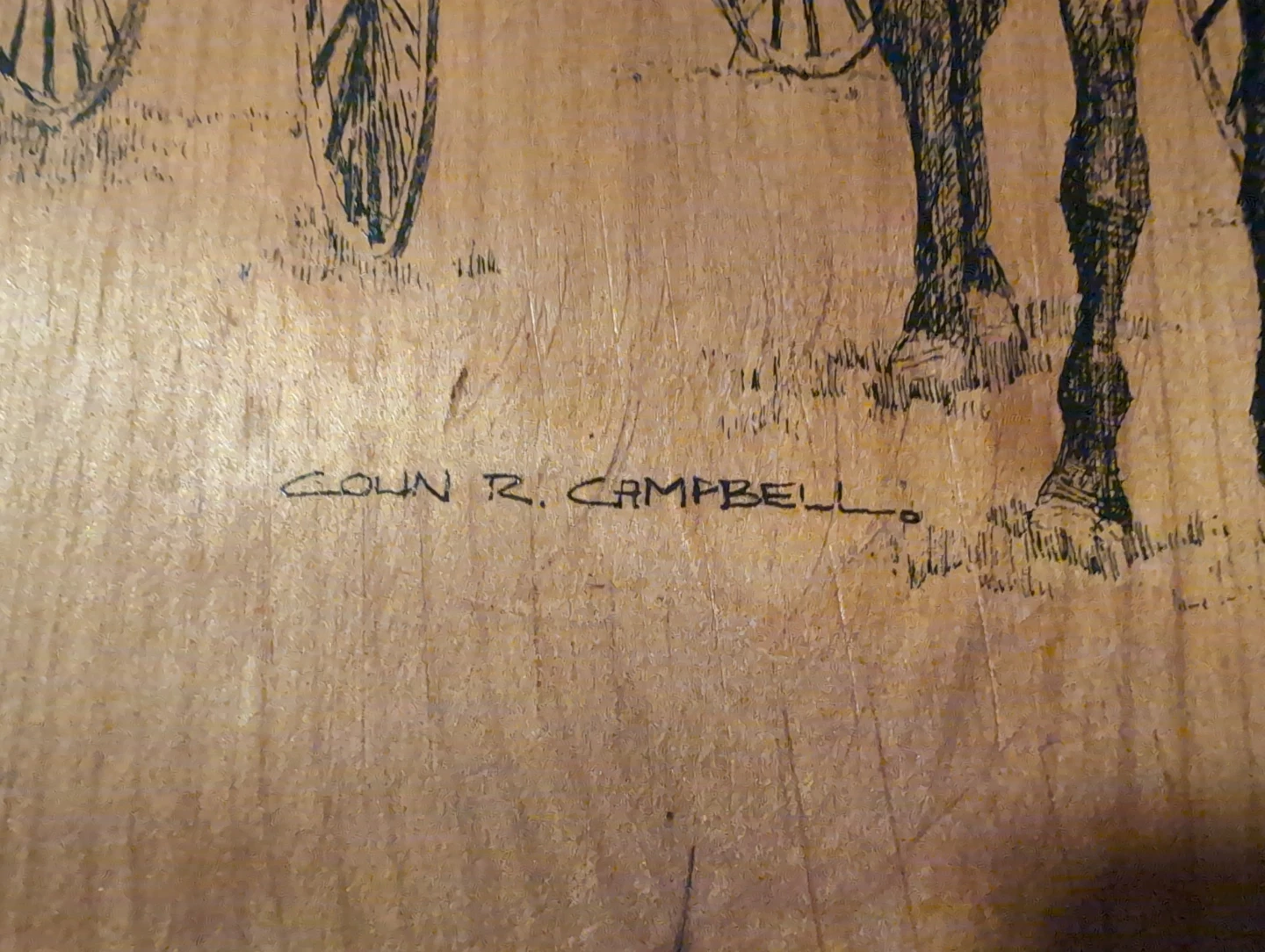 Horse Drawn Carriage Wood Art by Colin R. Campbell - photo 2