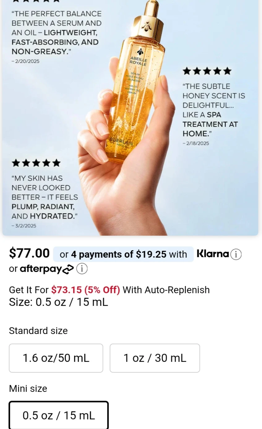 Guerlain Abeille Royale Youth Watery Oil 5ml - photo 2