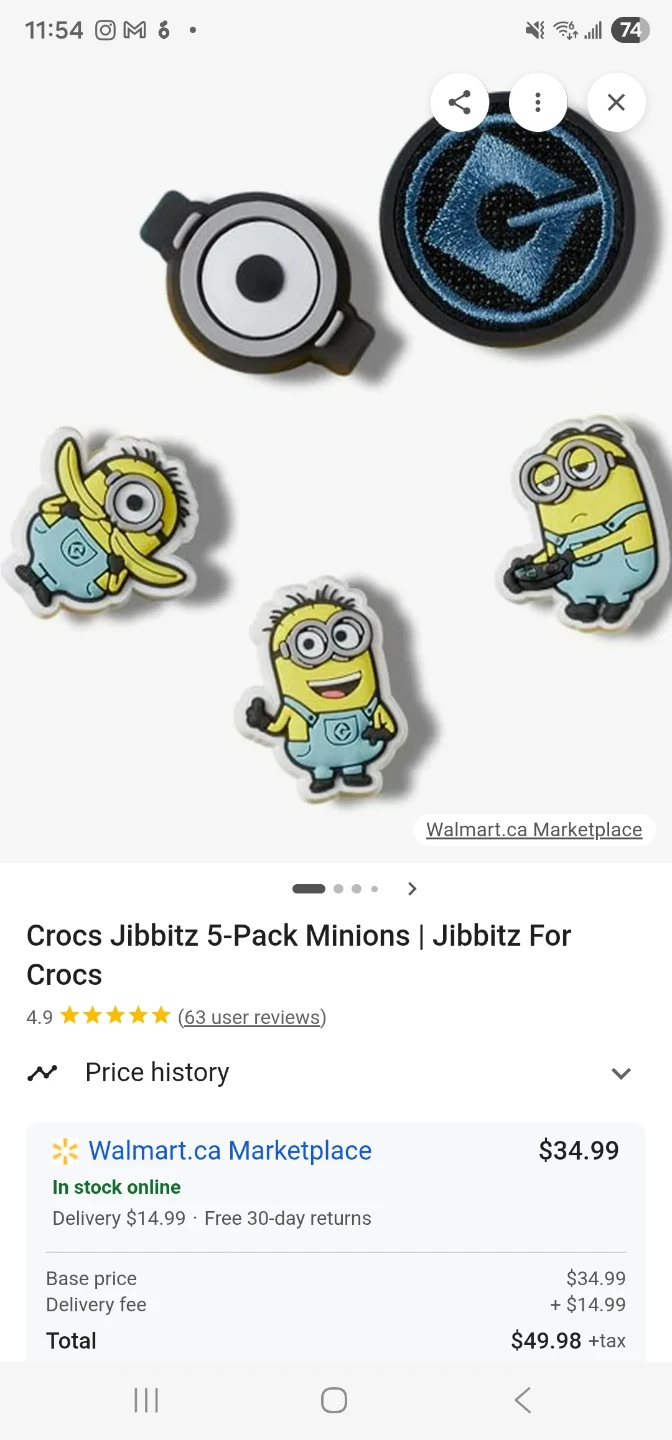 Crocs Original Minions 5 Pack Jibbitz - New - photo 2