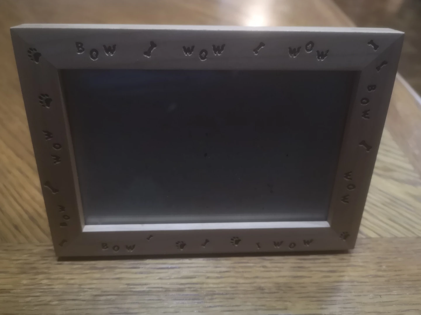 🧡 Wood Picture Frame - Dog Theme