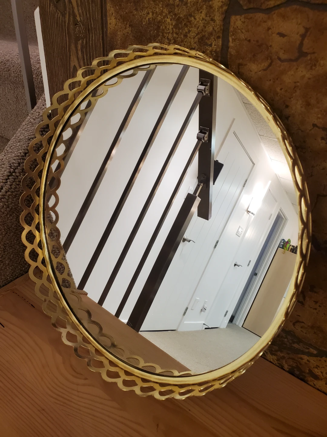 Gold Decorative Mirror Tray