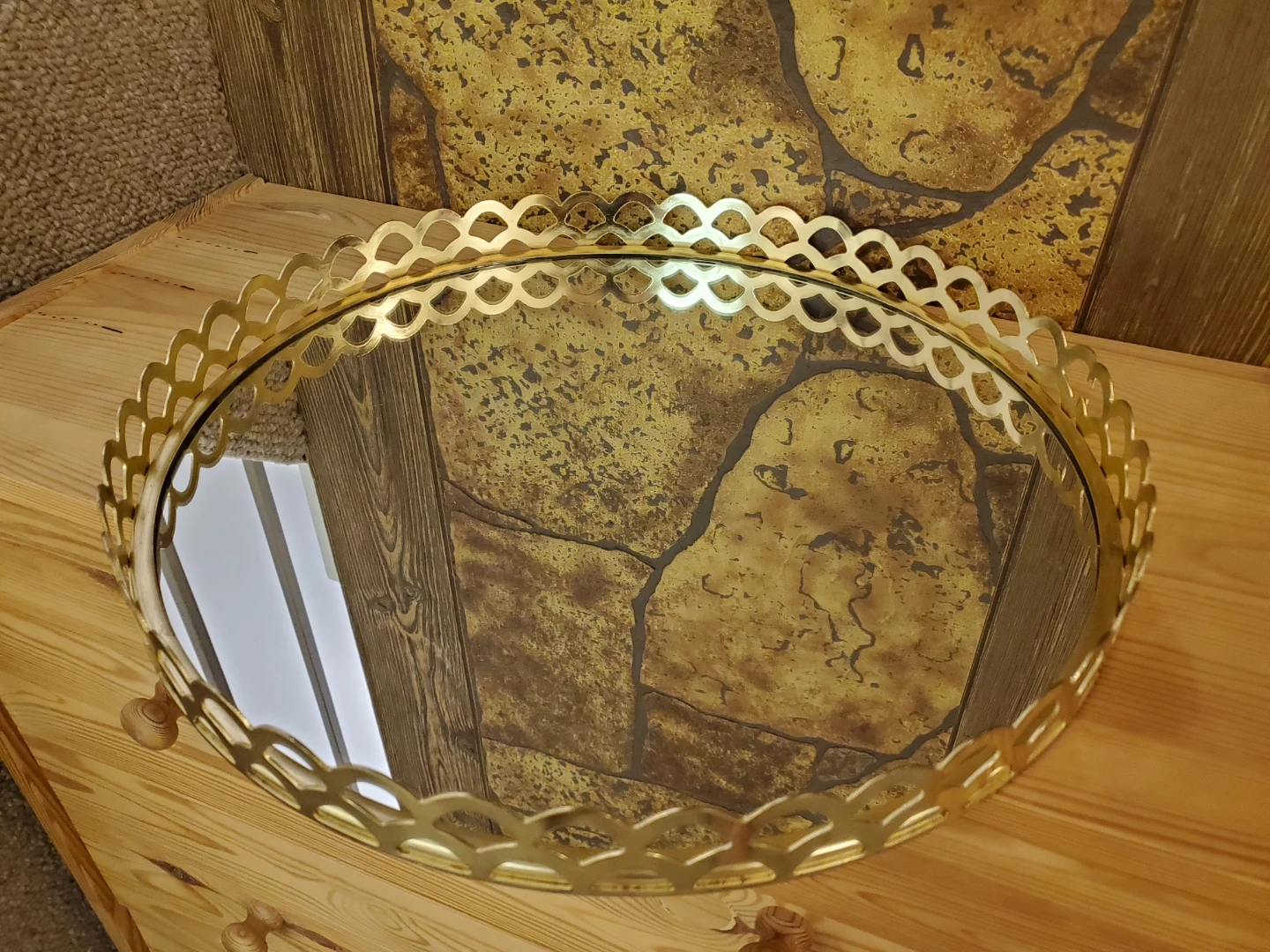 Gold Decorative Mirror Tray - photo 4