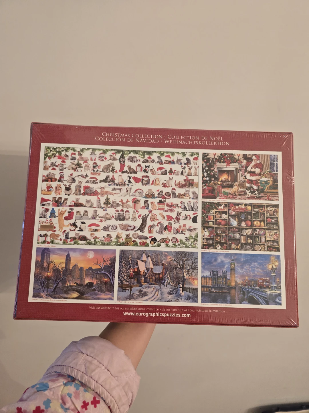 1000pc Christmas Cat Jigsaw Puzzle SEALED - photo 4