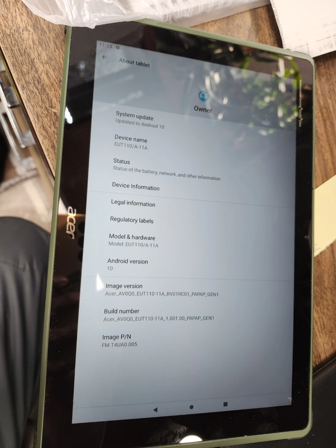 Acer Enduro EUT110/A-11A Tablet - photo 3