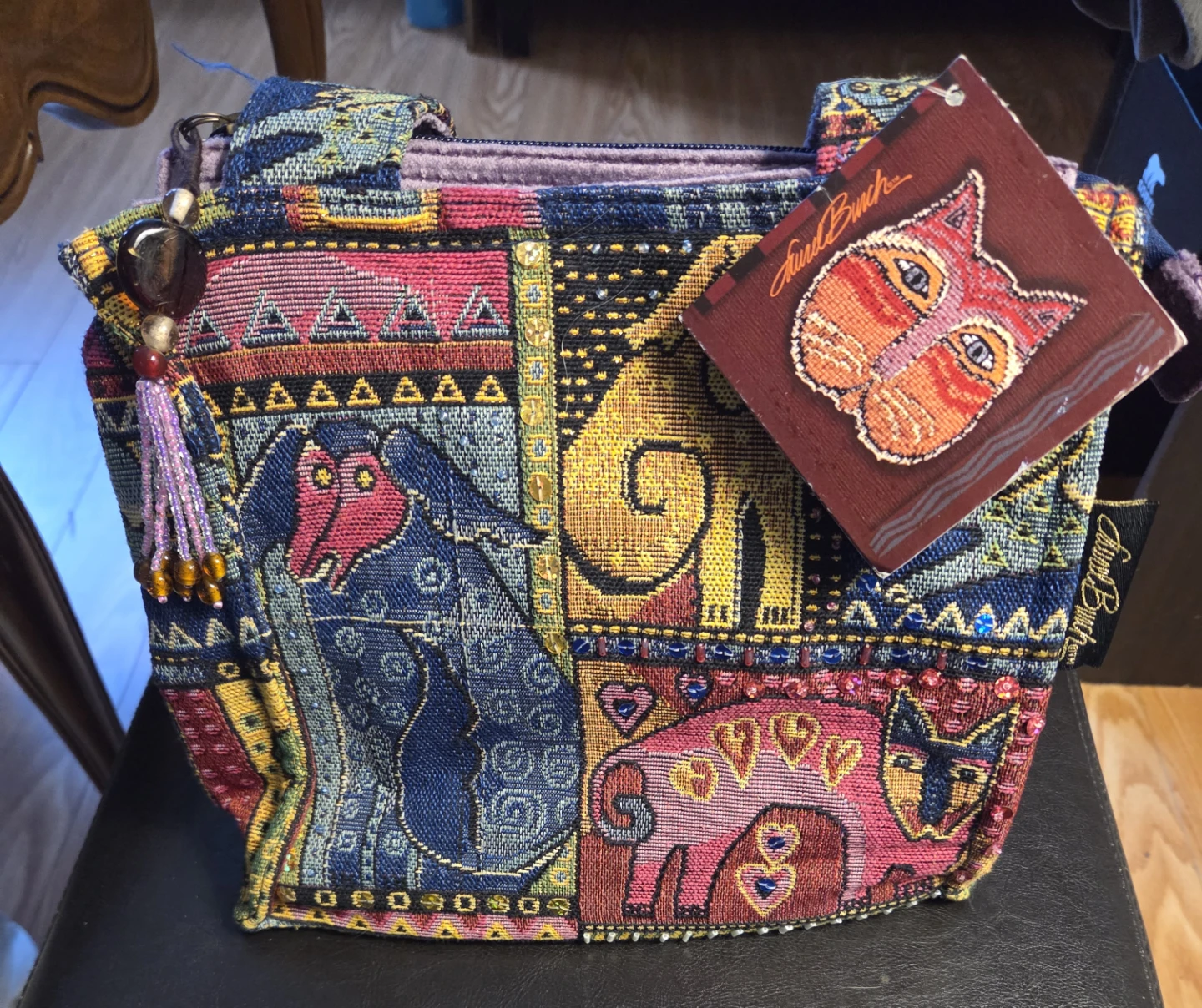Judi Bunch Tapestry Cat Bag- Vintage Style - photo 2