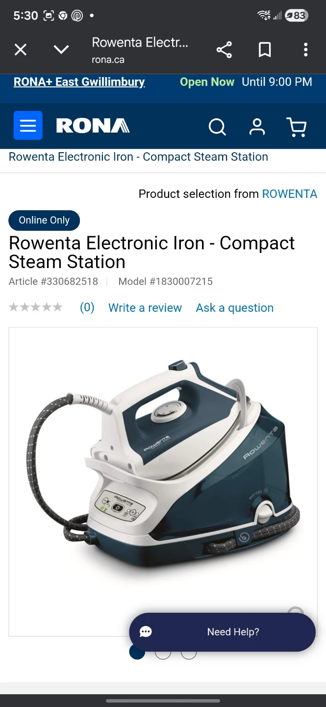 Rowenta Compact Steam DG7530U2 Iron - photo 2