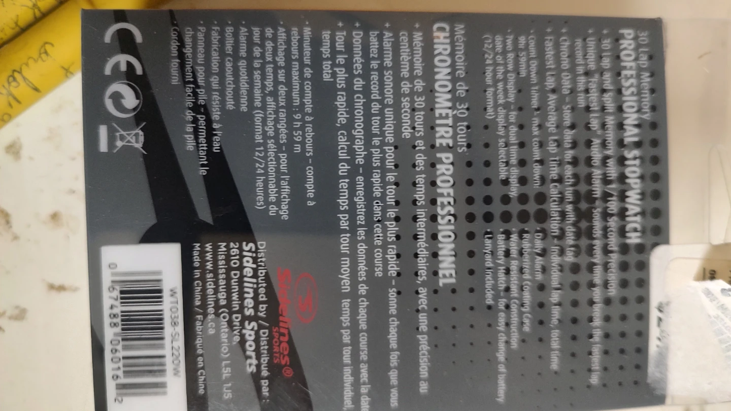 Sideline Professional Stopwatch - New in Box - photo 2