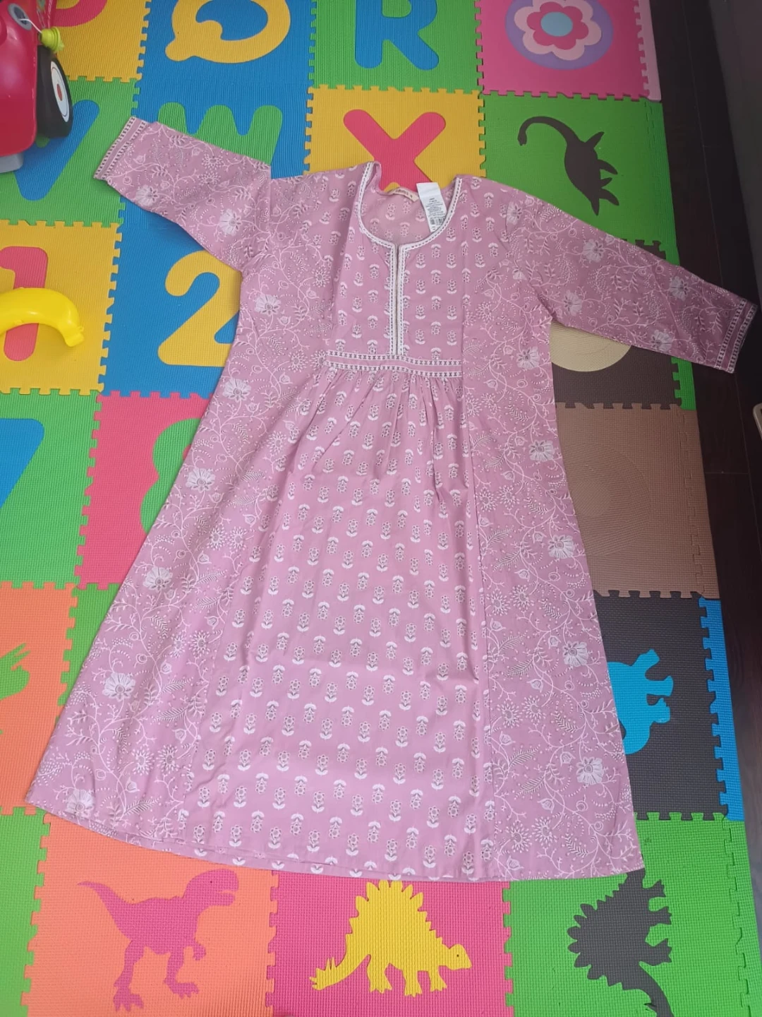 Set of 2 Women's Kurtis - Yellow and Pink - photo 3
