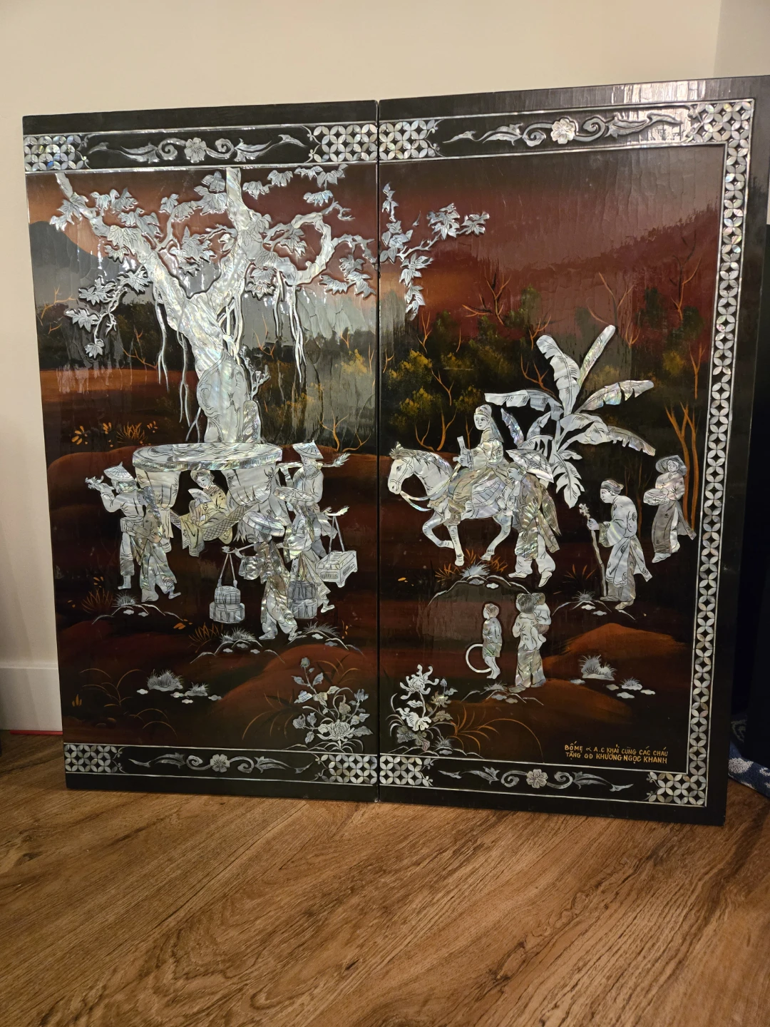 Asian Style Cabinet with Mother of Pearl Inlay ❤️ - photo 2