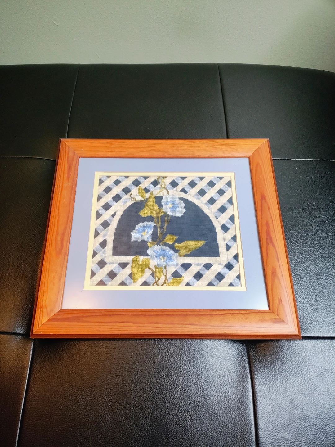 Austin Arts Framed Needlepoint Art