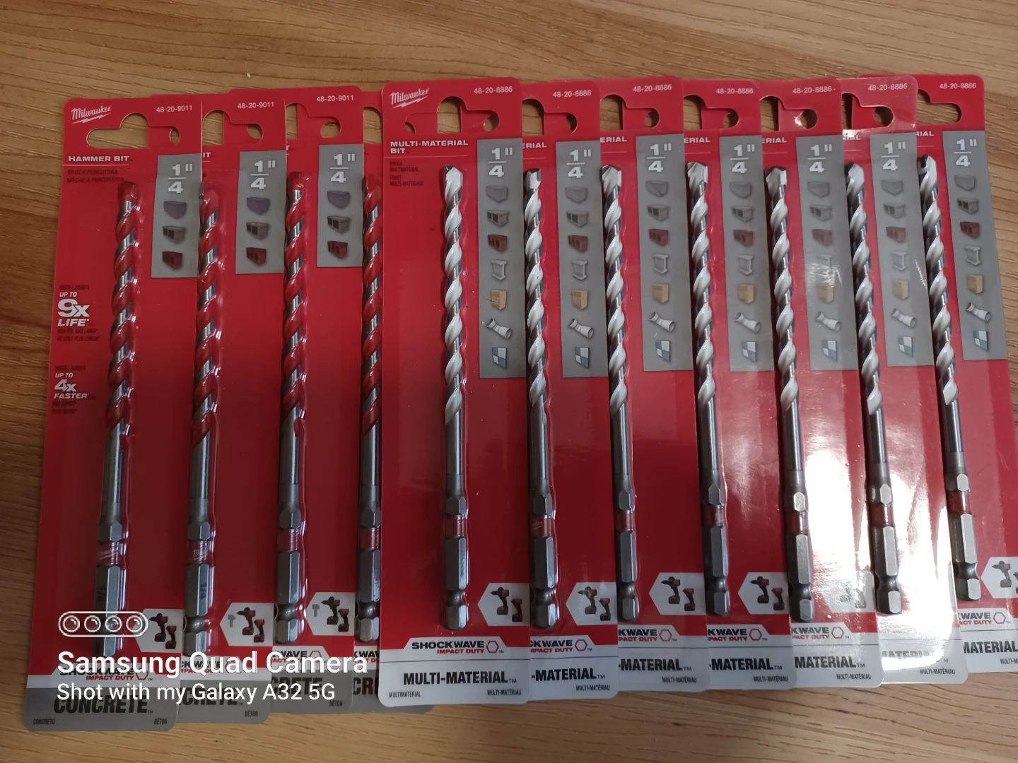 Milwaukee 1/4" Hammer & Multi-Material Drill Bits