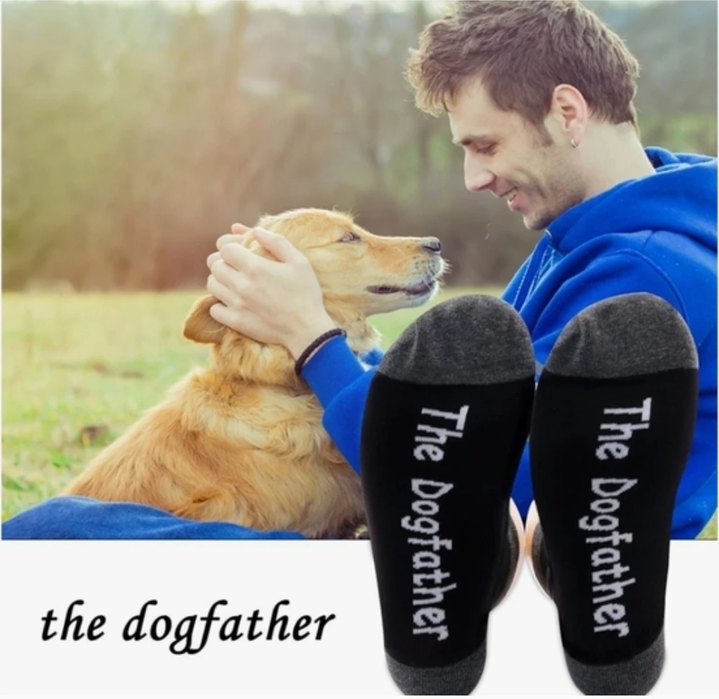 🆕️ The dogfather men's socks - giftable, new!