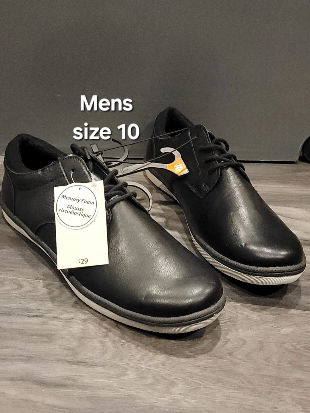 Men's Black Dress Shoes - Size 10 new with tags