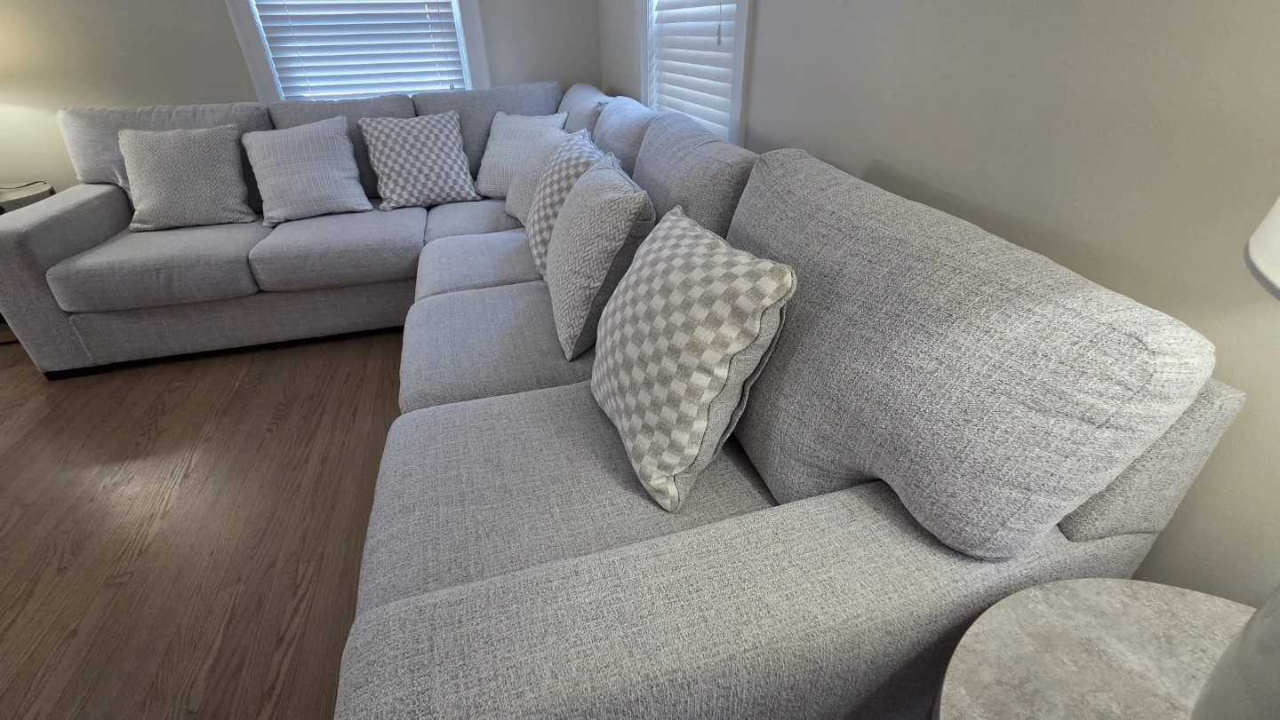 Light Gray Sectional Sofa - photo 2