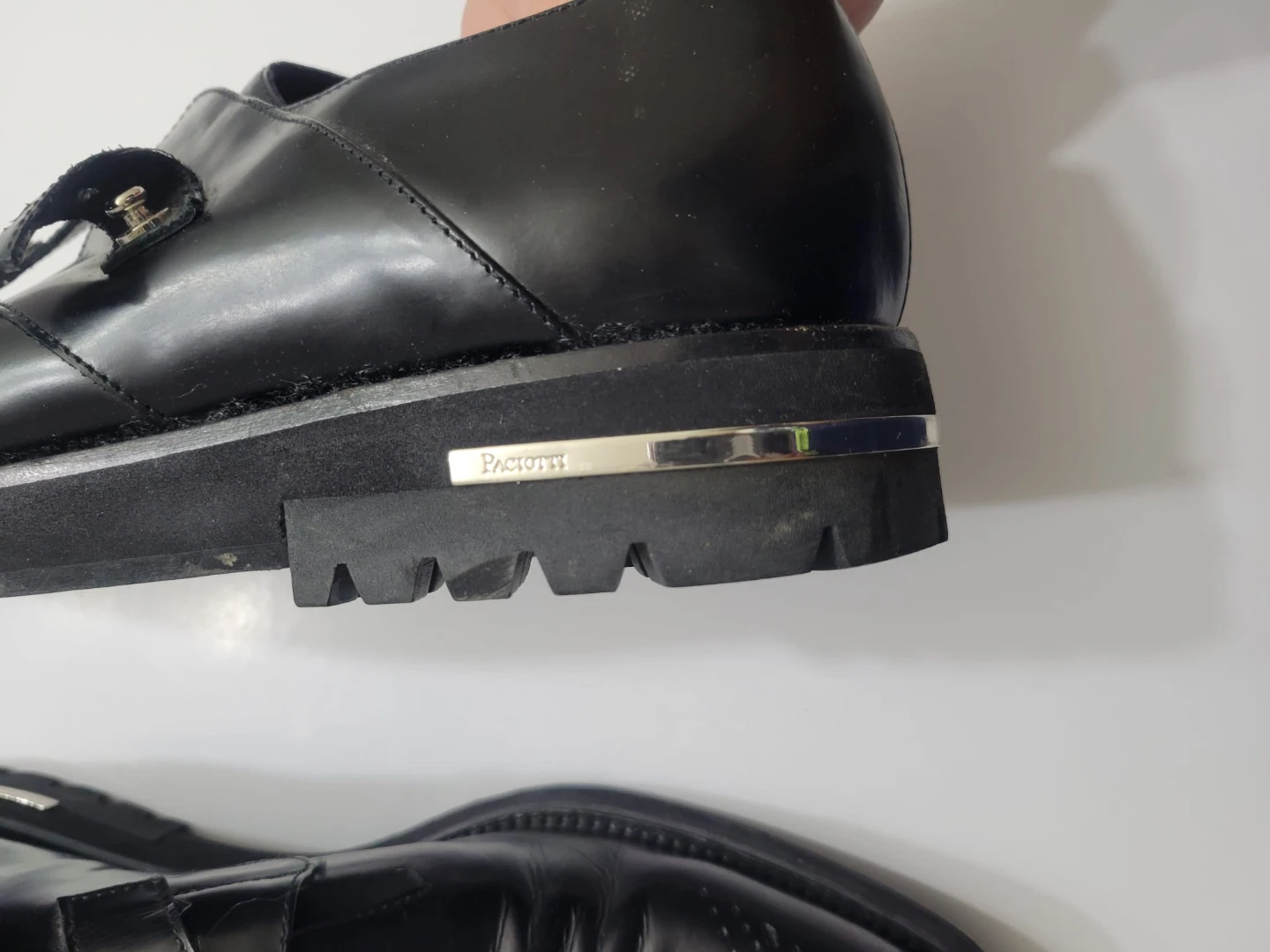 Cesare Paciotti Black Leather Monk Strap Shoes - photo 5