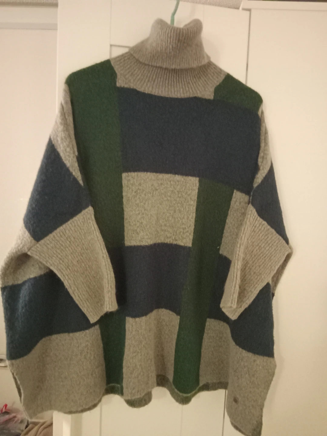 Turtleneck Sweater - Patchwork Design
