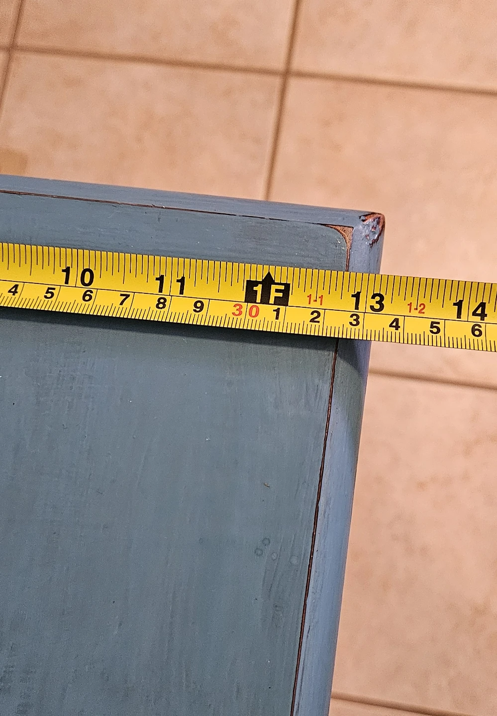 Blue Accent Table with Drawer - photo 4