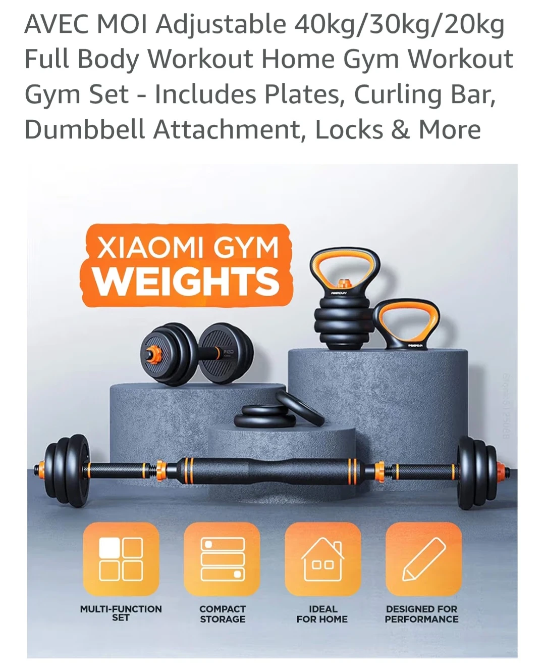 AVEC MOI Adjustable Full Body Workout Gym Set - photo 2