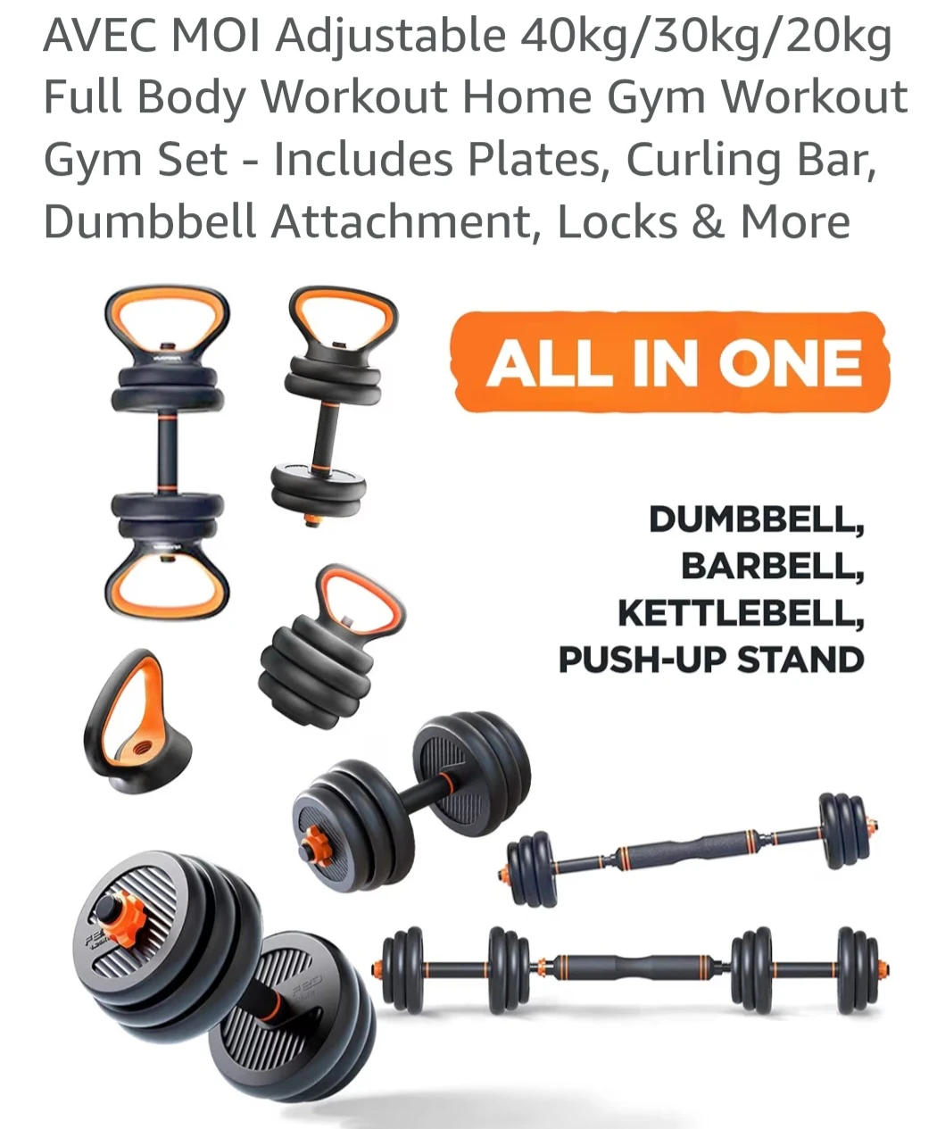 AVEC MOI Adjustable Full Body Workout Gym Set - photo 3