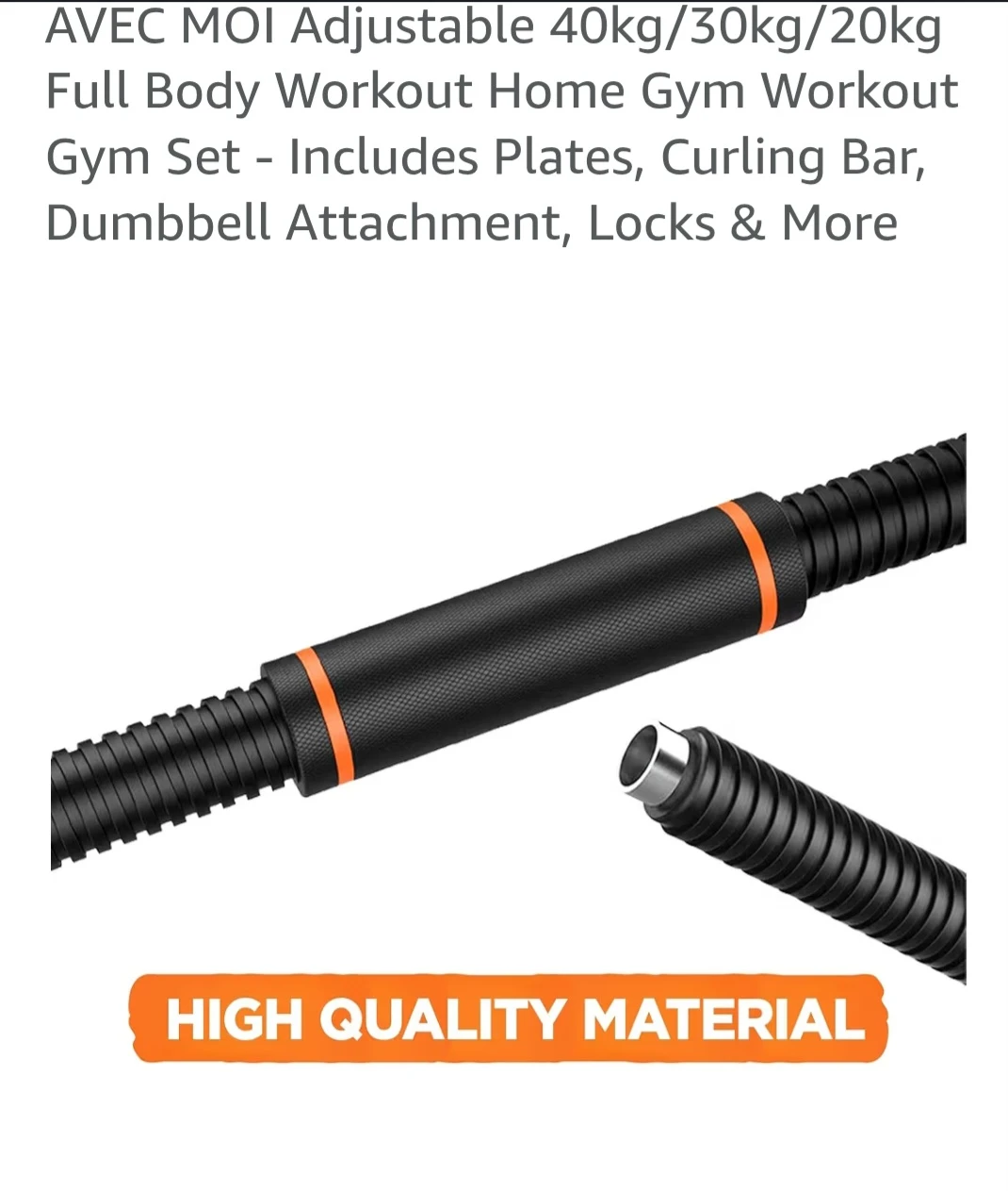 AVEC MOI Adjustable Full Body Workout Gym Set - photo 4
