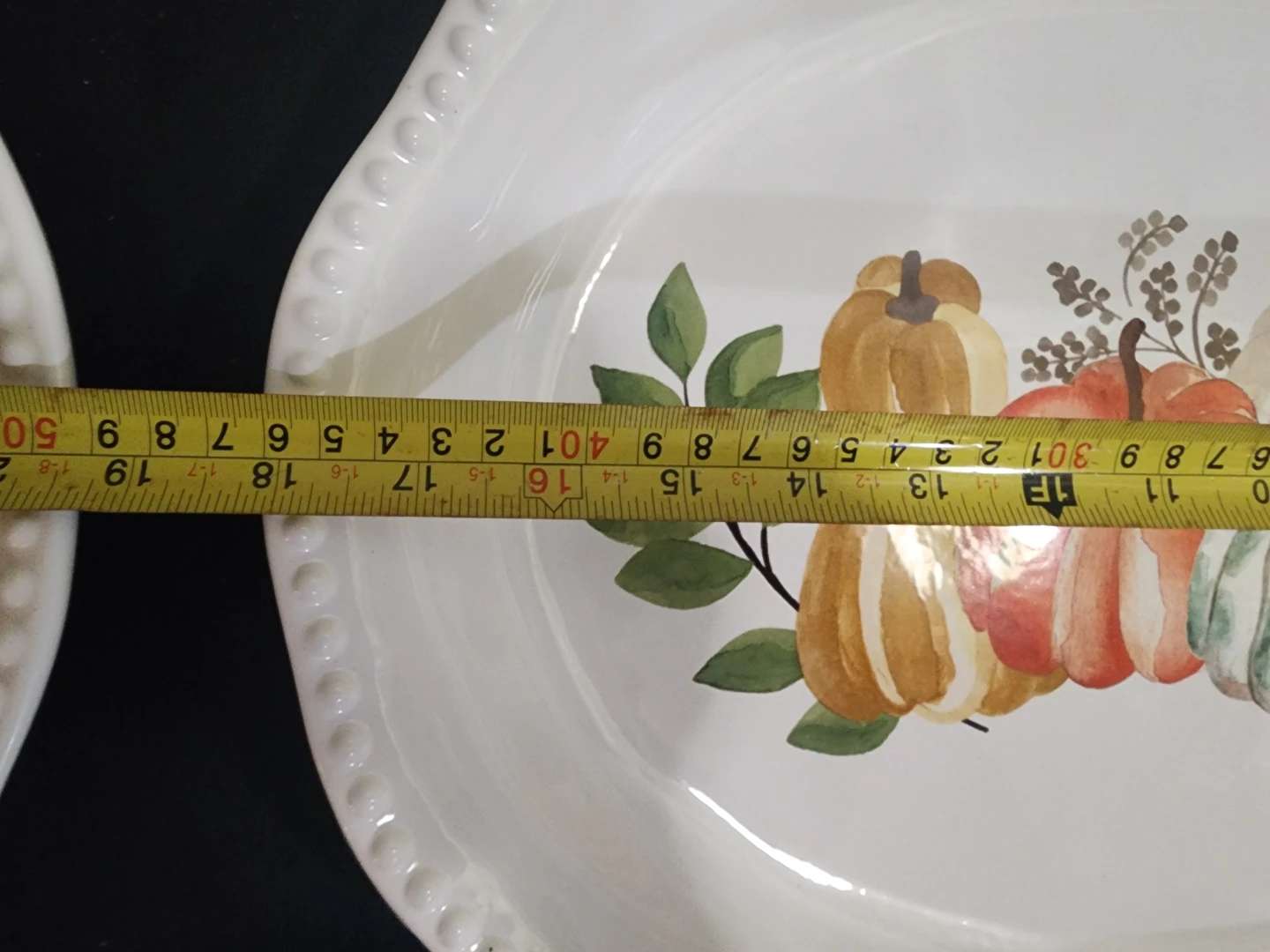 Serving Platter with Pumpkins - 14 Inch - photo 2