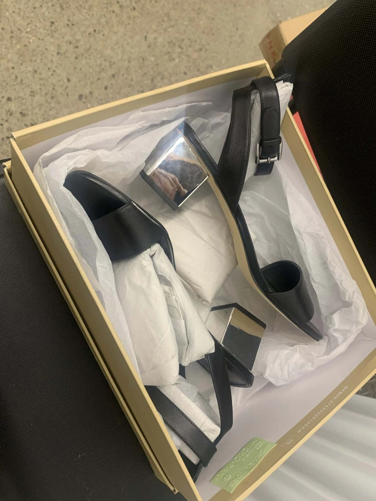 Michael Kors Petra Mid Leather Heel - Size 7M - photo 2