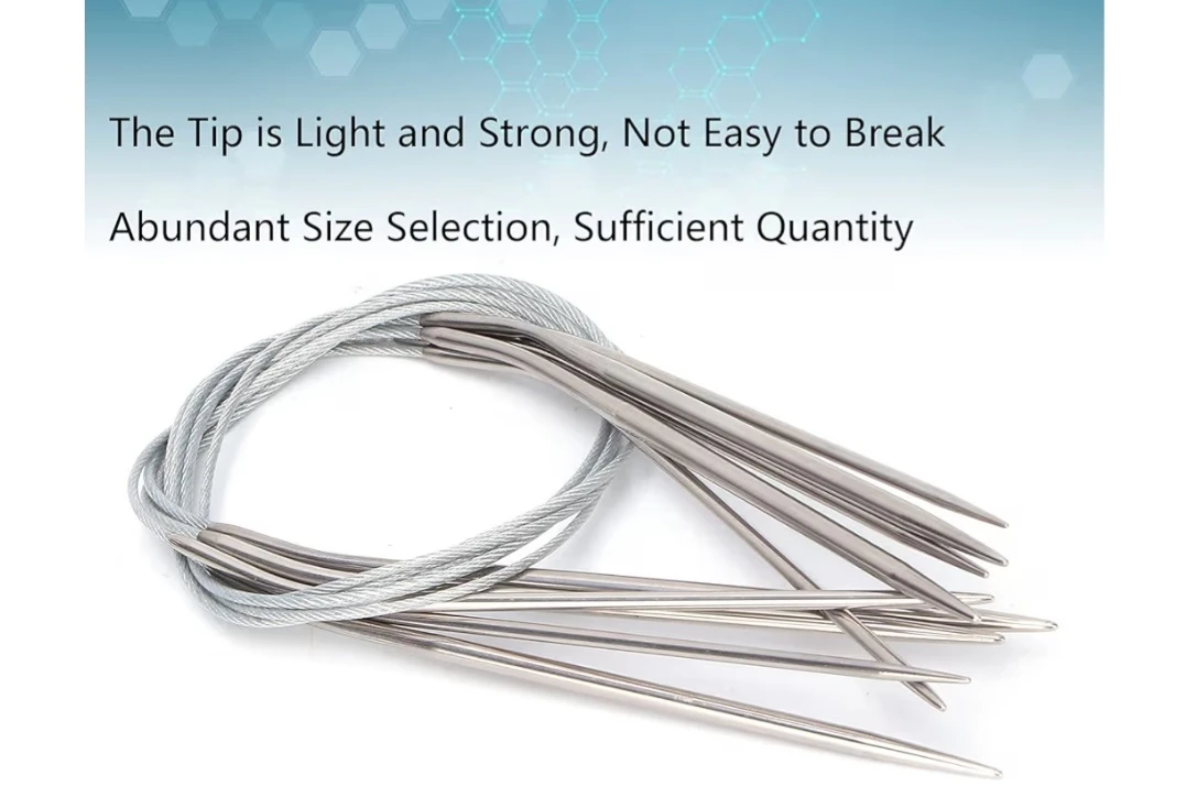 Circular Knitting Needles Stainless Steel Round Needles - photo 3