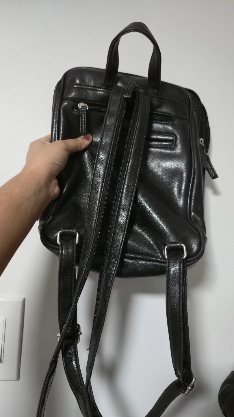 Black Leather Backpack - photo 2