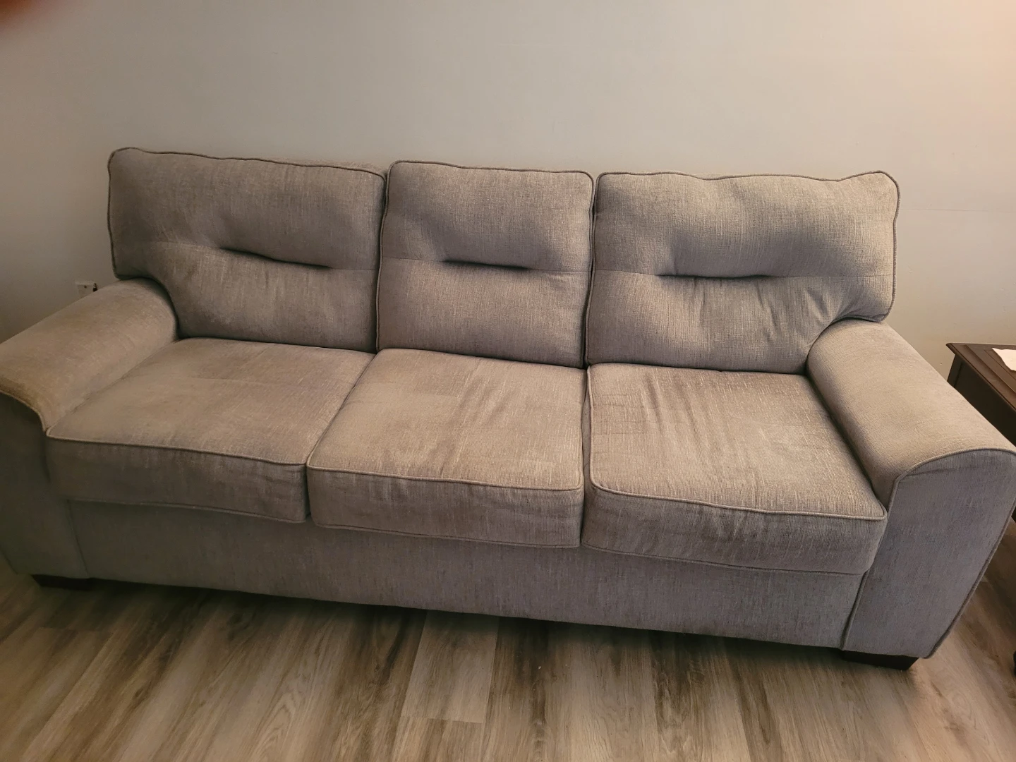 Grey Fabric Chair and Sofa Set