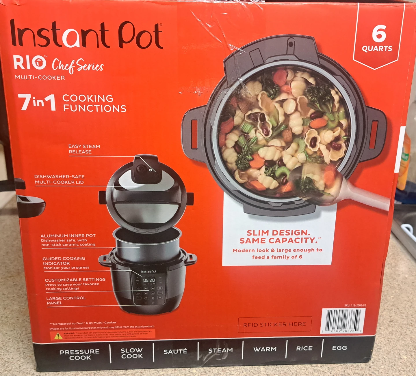 New Instant Pot Rio Chef Series 6 Quart