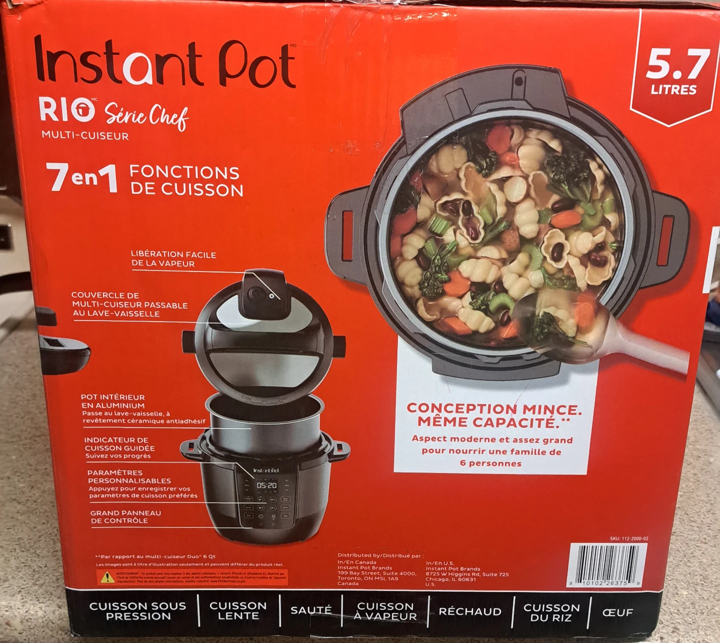 New Instant Pot Rio Chef Series 6 Quart - photo 3