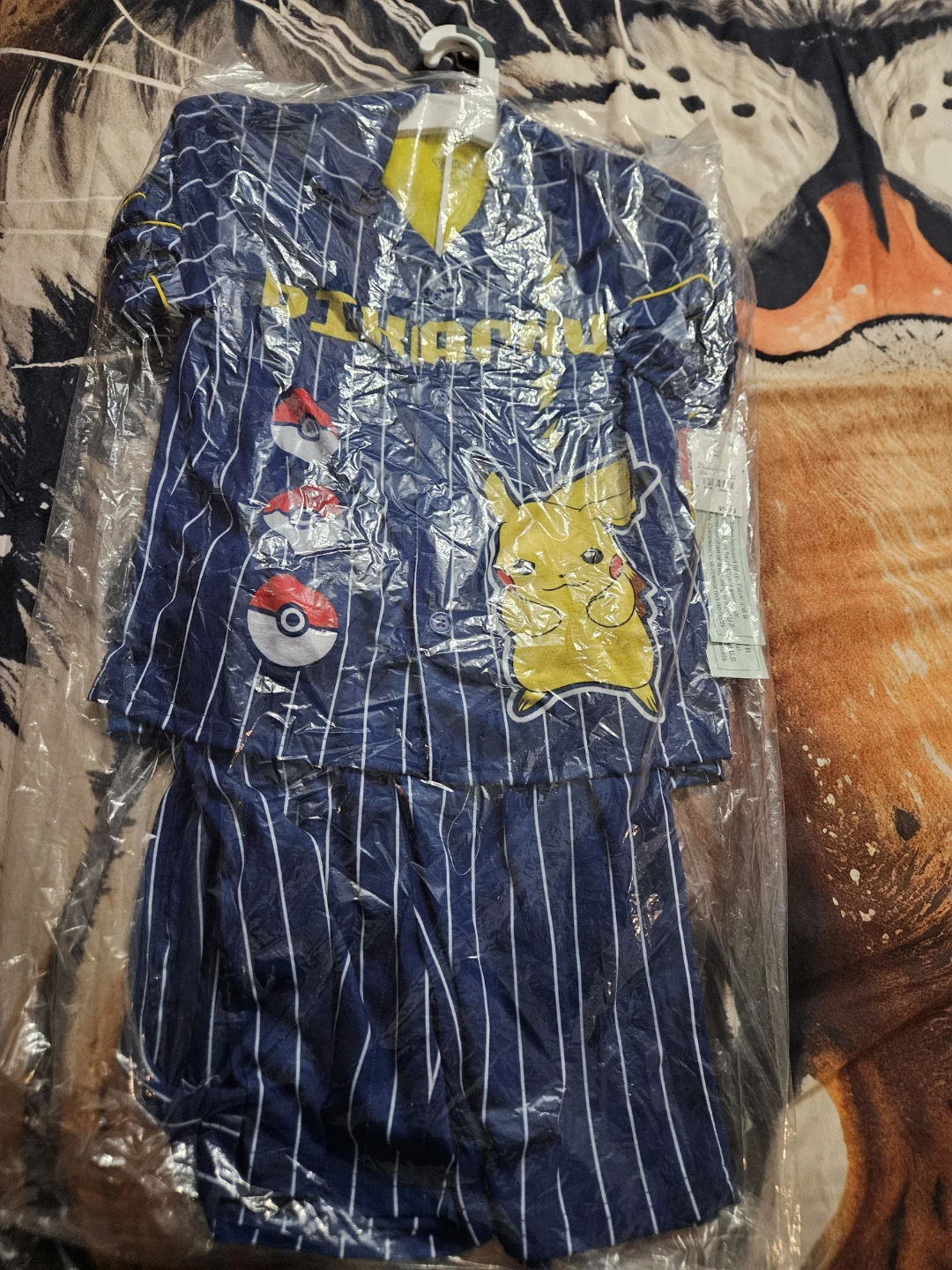 New Pokemon Pikachu Pajamas - Size 8