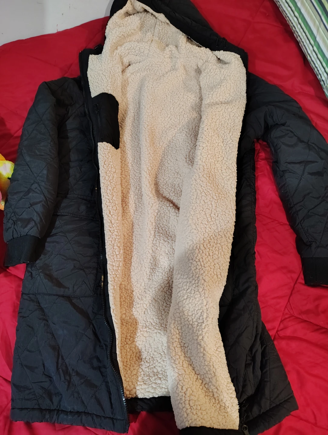 Volcom Quilted Sherpa Lined Coat