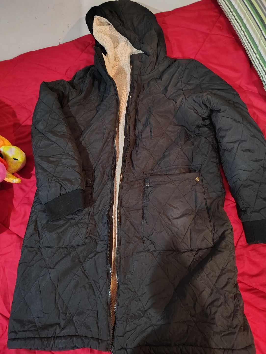 Volcom Quilted Sherpa Lined Coat - photo 2